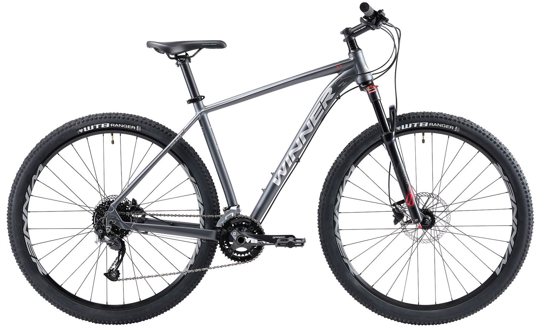 Велосипед Winner SOLID WRX 29" размер XL рама 22" 2021 Серый
